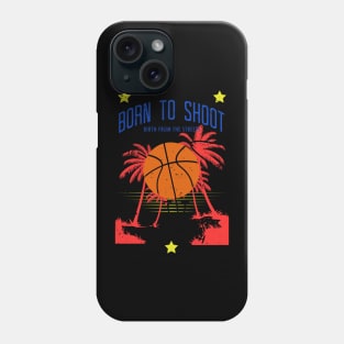 Basketball Born to shoot playbook 01 Phone Case