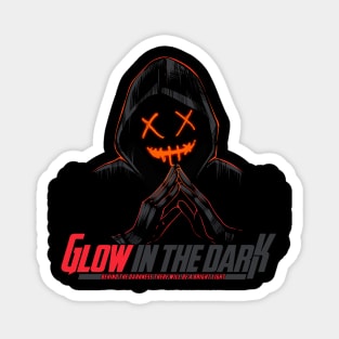 Skull Mask Glow in the Dark Magnet