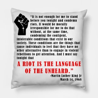 Martin Luther King Jr Quote Pillow