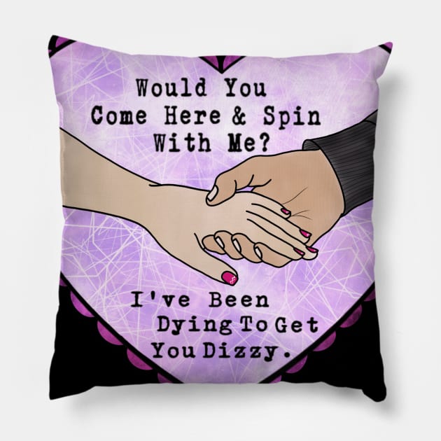 Dizzy on the Comedown Pillow by CooperativeCompassion 