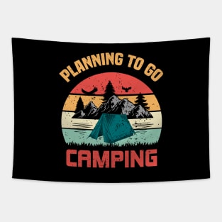 Planning To Go Camping Tapestry