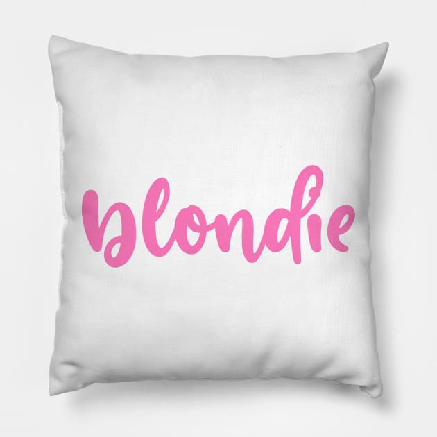 blondie Pillow by 3rd Gilmore Girl
