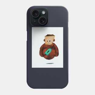 Teddy with a sling bag Phone Case