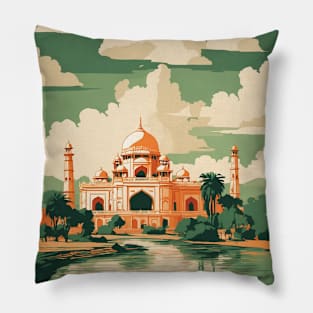 Bhopal India Vintage Tourism Travel Pillow