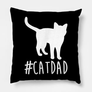 Catdad .Cat Dad . Pillow