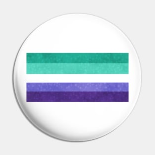 Shimmer Gay Man Pride Flag Pin