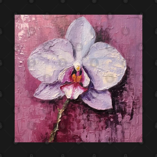 Palest Purple Folk Art Orchid by EpicFoxArt