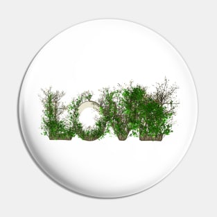 Love Garden Word Design Pin