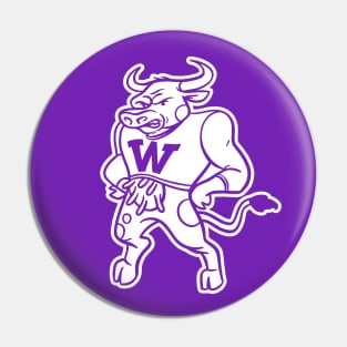 Williams College Ephs - Simple White Mascot Pin