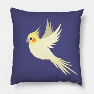 Flying cockatiel Pillow