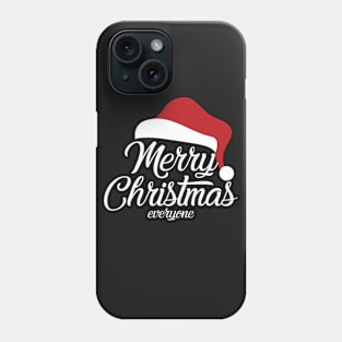 Merry Cristmas Typo Hat Phone Case