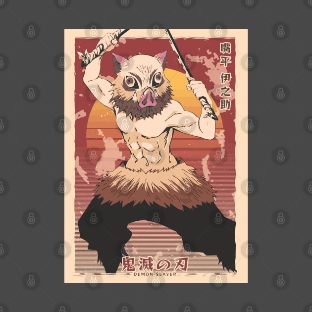 Inosuke Hashibira demon slayer by Abdoss