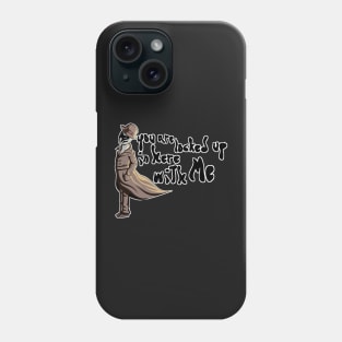 You are locked up in here with me - Watchmen - Rorschach digital art Phone Case