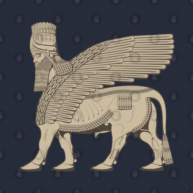 Lamassu Winged Bull Assyrian by Dingir ENKI