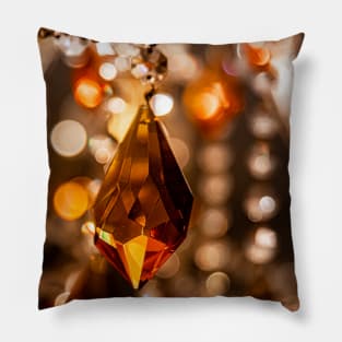 Abstract colorful crystal, gem Pillow