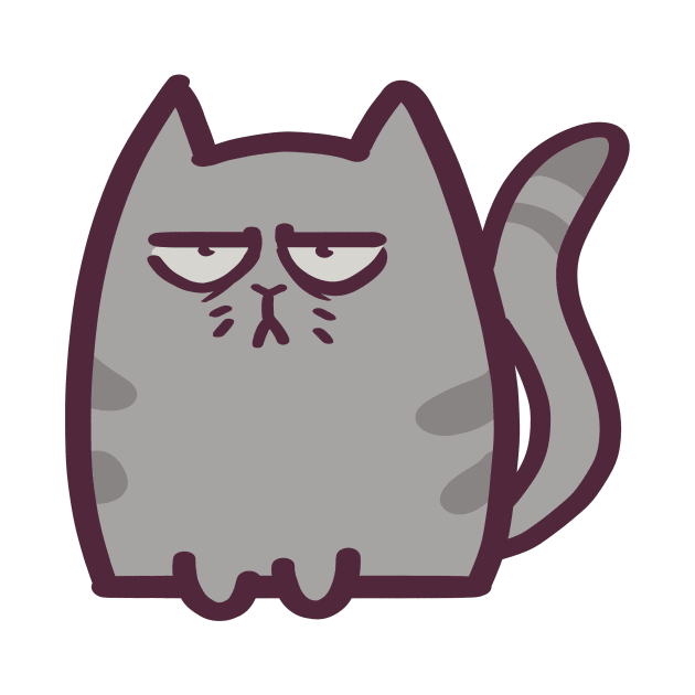 Annoyed Cartoon Cat by ThumboArtBumbo