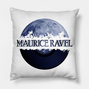 Maurice Ravel blue moon vinyl Pillow