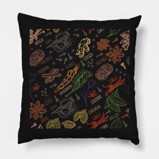 Spices and Seasonings Pillow