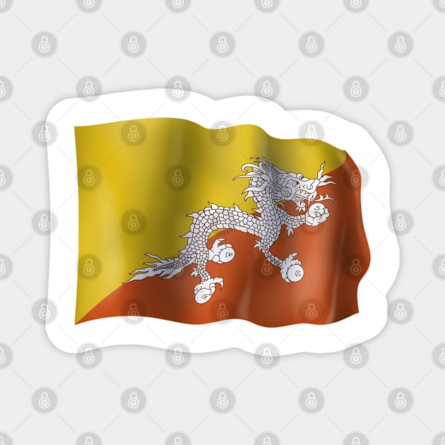 Bhutan flag Magnet by SerenityByAlex