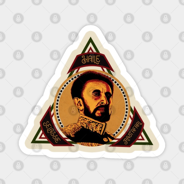 Haile Selassie I Jah Rastafari Magnet by CTShirts