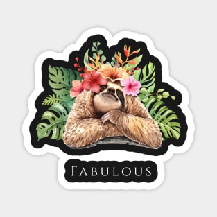 Fabulous Sloth Magnet