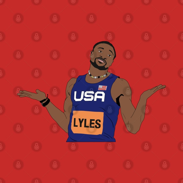 Noah Lyles Sprinter Track & Field Olympics Paris by Hevding