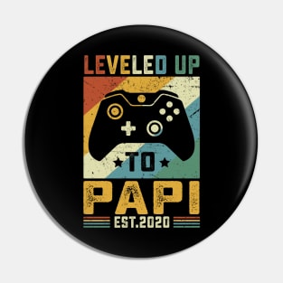 Vintage Leveled Up To Papi Est.2020 Pin