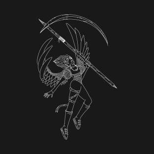 Space Angel of Death Monochrome T-Shirt