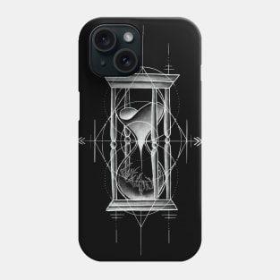 Classic Hour Glass with Sand and Ice with Geometrical Tattoo Design Phone Case