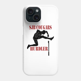 SJB Cougars Hurdler red and black Phone Case