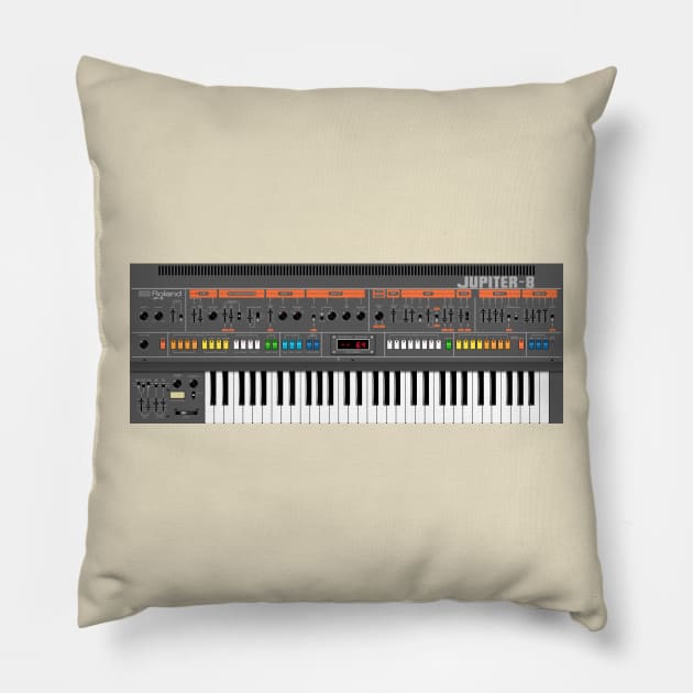 Roland Jupiter-8 Pillow by RetroFitted