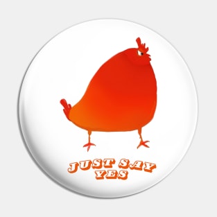 The Confident Rooster Pin