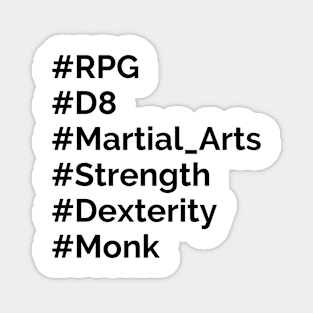 Monk hashtag Magnet