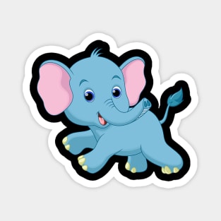 Elephant Blue Magnet