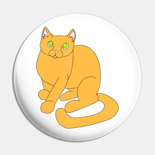 Orange cat Pin