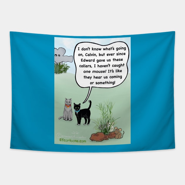 Cat Mysteries Tapestry by Enormously Funny Cartoons