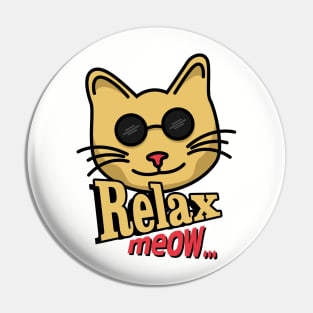 Cute Cat Relaxed Pin