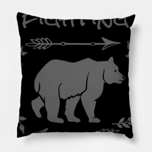I Was Fighting A Bear T Shirt Survival Fighter Injury Tee T-Shirt Pillow