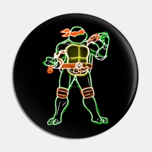 Mike Pizza Neon Fade Pin