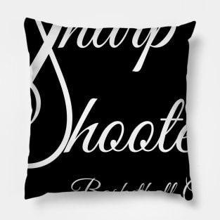 Sharp Shooters Black Pillow