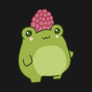 Frog Cutie, Happy Froge Sporting, Pastel Kawaii Raspberry Hat with Joy T-Shirt