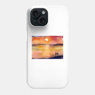 Sunset - Sunrise - Reflection - People Phone Case