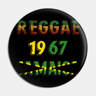 Rasta Reggae 1967 Jamaica Flag Pin