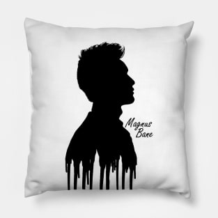 Shadowhunters / The mortal instruments - Magnus Bane / Harry Shum Jr dripping silhouette (black) - Warlock - Malec - Clary, Alec, Jace, Izzy Pillow