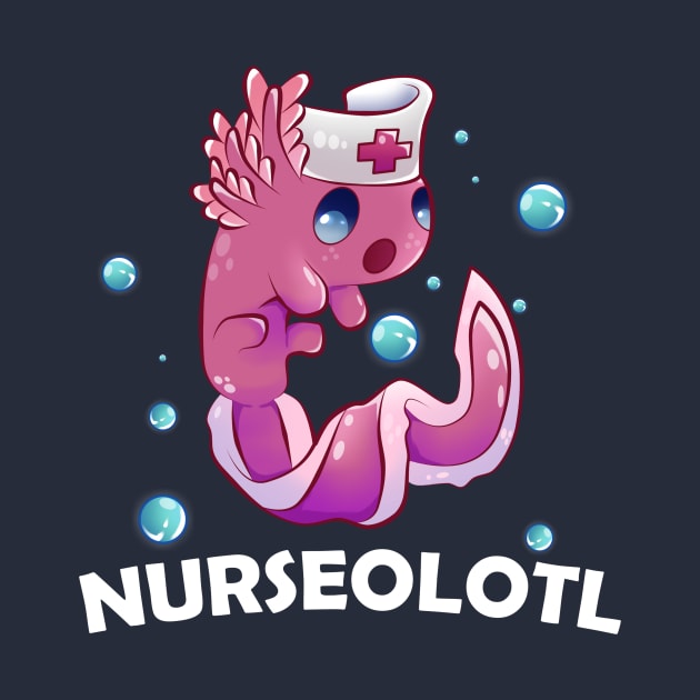 Cute Axolotl Nurse by KawaiiForYou