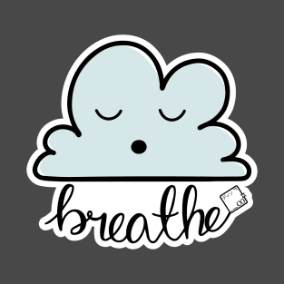 Breathe Kawaii Cloud Design T-Shirt