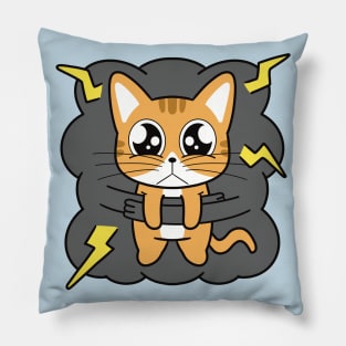 Moody cat Pillow