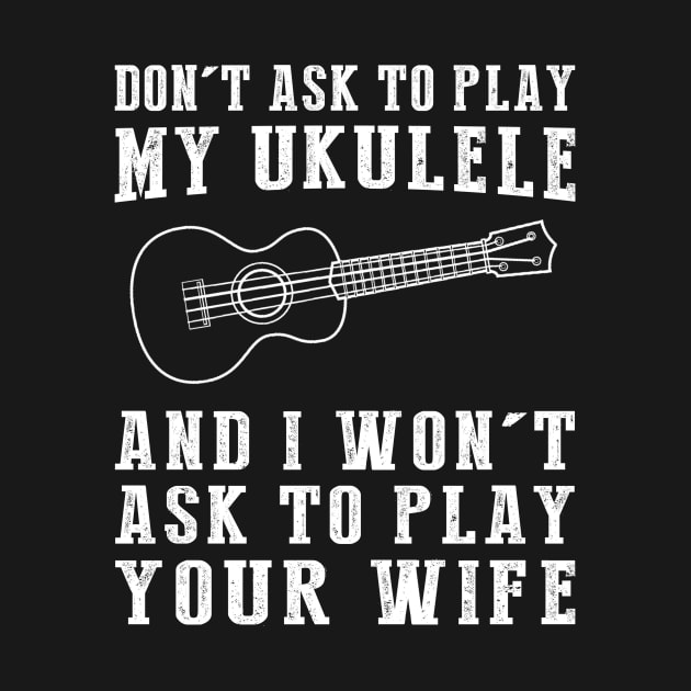 Ukulele Protocols T-Shirt by MKGift