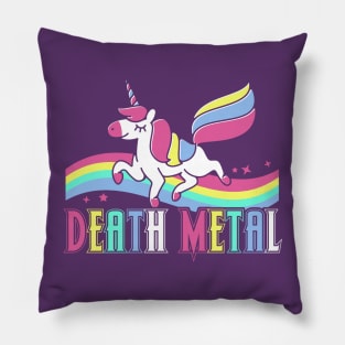 Unicorn Death Metal Pillow