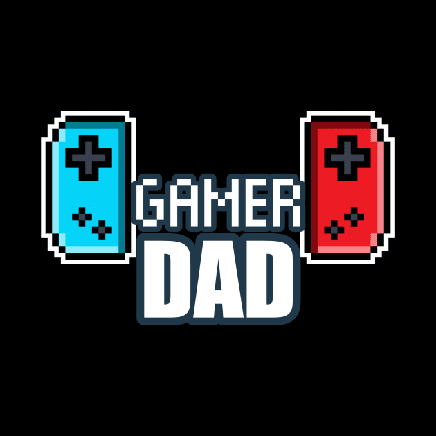 Gamer Dad - 8-bit Retro Pixel Classic Nostalgia Video Games by MaystarUniverse